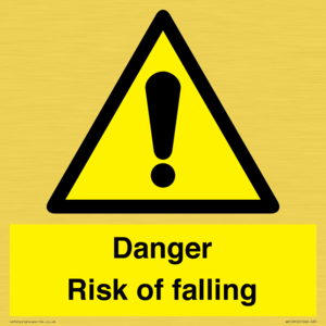 Danger Risk of falling